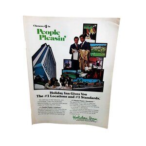 1979 Holiday Inn Vintage Print Ad People Pleasin Corporate Travel Hotel